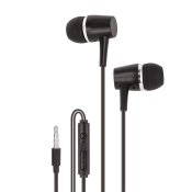 Maxlife słuchawki przewodowe MXEP-02 dokanałowe jack 3,5mm czarne