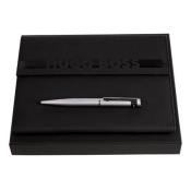 Zestaw upominkowy HUGO BOSS długopis i teczka A5 - HDM309A + HSW3674B