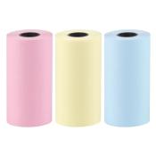 Zestaw kolorowych papierowych rolek do mini drukarki termicznej kot HURC9 - 3 szt.