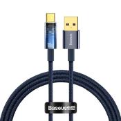 Baseus Explorer Series kabel przewód USB – USB Typ C 100W 1m niebieski (CATS000203)