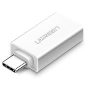 Ugreen adapter przejściówka OTG USB 3.0 (żeński) - USB Typ C (męski) biały (30155)