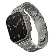 Etui Uniq pasek Osta na Apple Watch 42/44/45/ 49mm Series 1/2/3/4/5/6/7/8/SE/SE2/Ultra Stainless Steel srebrny/titanium silver