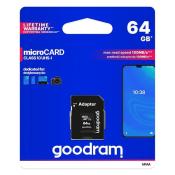 Goodram Microcard 64 GB karta pamięci micro SD XC UHS-I class 10, adapter SD (M1AA-0640R12)