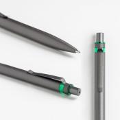 Aluminiowy długopis z recyklingu z kolorowym akcentem