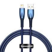 Baseus Glimmer Series kabel USB-A - Lightning 2.4A 480Mb/s 1m niebieski