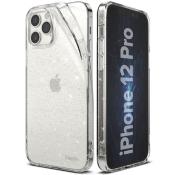 Ringke Air ultracienkie żelowe etui pokrowiec iPhone 12 Pro / iPhone 12 Glitter brokatowy przezroczysty (ARAP0040)