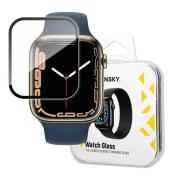 Wozinsky Watch Glass hybrydowe szkło do Apple Watch 7/8 41mm czarny