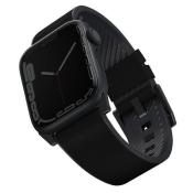 Etui Uniq pasek Straden na Apple Watch 1/2/3/4/5/6/7/8/SE/SE2/Ultra 42/44/45/49mm. Leather Hybrid Strap - czarne