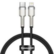 Baseus kabel Cafule Metal PD USB-C - Lightning 0,25 m czarny 20W