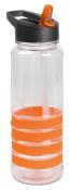 Sportowa butelka CONDY, pomarańczowy, transparentny, pojemność ok. 750 ml.