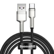Baseus kabel Cafule Metal USB - USB-C 2,0 m czarny 40W
