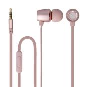 Forever słuchawki przewodowe MSE-100 dokanałowe jack 3,5mm różowo-złote