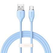 Baseus kabel, przewód USB – USB Typ C 100W długość 1,2 m Jelly Liquid Silica Gel – niebieski