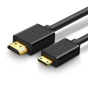 Ugreen kabel HDMI (męski) - mini HDMI (męski) 3D Ethernet ARC 1 m czarny (HD108 10195)