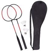 Zestaw do badmintona SMASH, czarny, czerwony