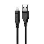 Acefast kabel MFI USB - Lightning 1,2m, 2,4A czarny (C3-02 black)