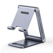 Ugreen metalowa aluminiowa składana podstawka na telefon tablet szary (LP263 80708)