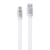 WK Design King Kong 2nd Gen series płaski kabel USB - micro USB do szybkiego ładowania / transmisji danych 6A 1,3m biały (WDC-156)