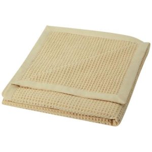 Abele koc z bawełny o waflowej strukturze o wymiarach 150 x 140 cm .jpg