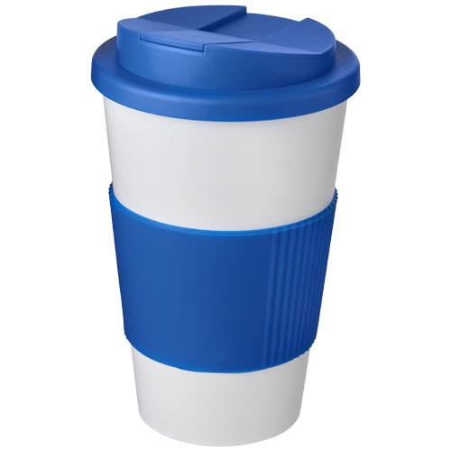 Americano® 350 ml tumbler with grip & spill-proof lid