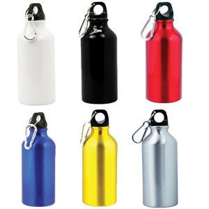 Bidon aluminiowy 400 ml, z karabinczykiem / Freshy.jpg