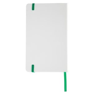 Notatnik Carmona 130x210/80k linia, zielony/biały.jpg