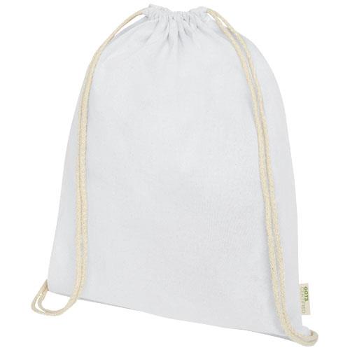 Orissa 100 g/m2 organic cotton drawstring bag 5L