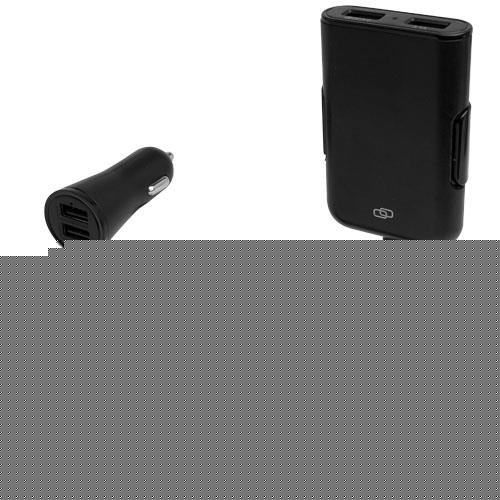 Pilot podwójna ładowarka samochodowa z podwójnym przedłużaczem ładowarki dla tylnych siedzeń QC 3.0