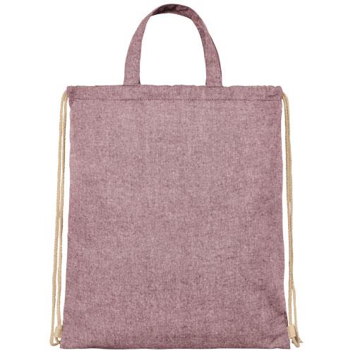 Plecak Pheebs z bawełnianym sznurkiem ściągającym z recyklingu o gramaturze 210 g/m2.jpg