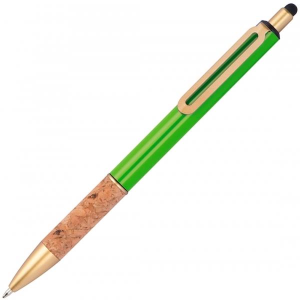 Długopis metalowy touch pen CAPRI - jasnozielony