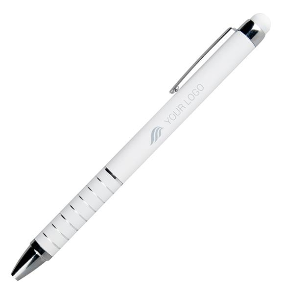 Długopis metalowy touch pen LUEBO - biały