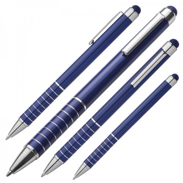 Długopis metalowy touch pen LUEBO - niebieski