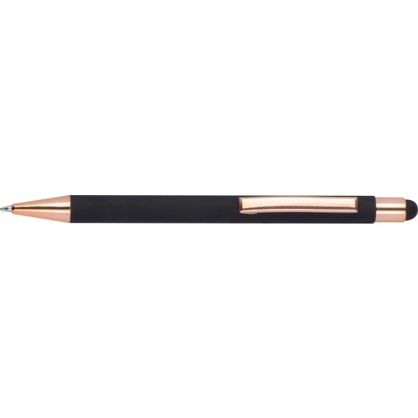 Długopis metalowy touch pen soft touch MIRAMAR - czarny