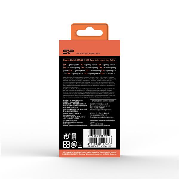 KABEL DO TRANSFERU DANYCH LK15AL Type A- Mfi Lightning - biały.jpg