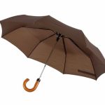 Męski parasol automatyczny LORD, ciemny brąz
