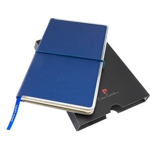 Notes A5 HIGHSCRIBE z metalowymi krawędziami Pierre Cardin - niebieski.jpg