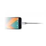 Nylonowy kabel do transferu danych LK30 Typ - C Quick Charge 3,0 - szary.jpg