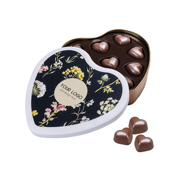 PRALINY VELVET HEARTS TIN