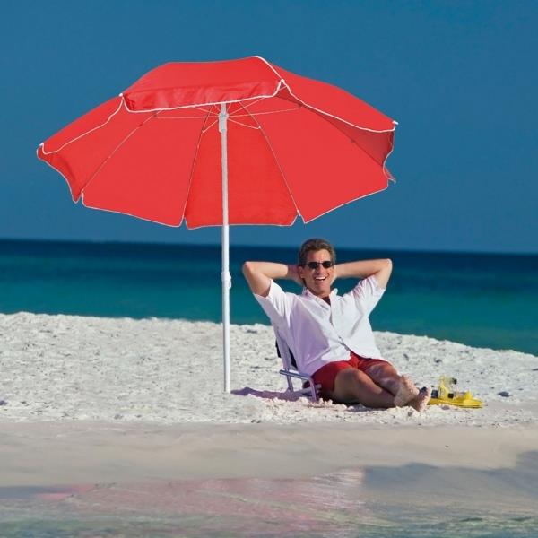 Parasol plażowy FORT LAUDERDALE - czerwony