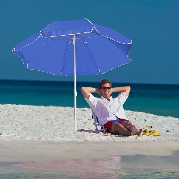 Parasol plażowy FORT LAUDERDALE - niebieski