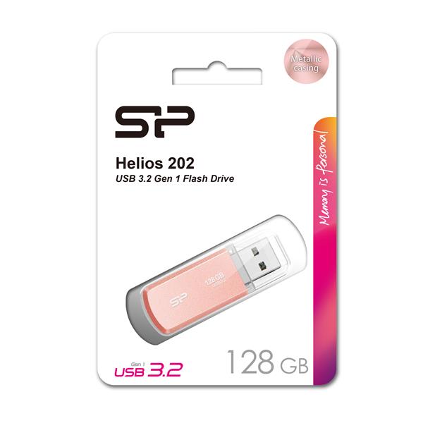 Pendrive Silicon Power HELIOS 202, 3.2 Gen 1, 128GB - różowy