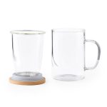 Szklany kubek 450 ml z zaparzaczem i wieczkiem - V9387-00.jpg