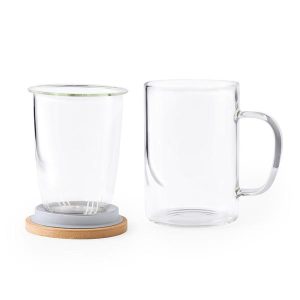 Szklany kubek 450 ml z zaparzaczem i wieczkiem - V9387-00.jpg