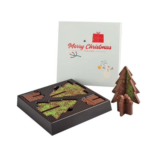 ZESTAW CZEKOLADEK CHOINKA CHOCO PUZZLE 3D