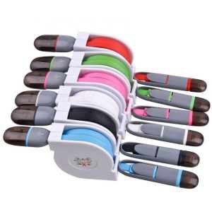 Zwijany kabel USB do transferu danych - czarny.jpg