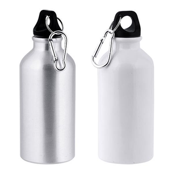 Aluminiowa butelka pod sublimację, z karabińczykiem, 400 ml / Ollaf