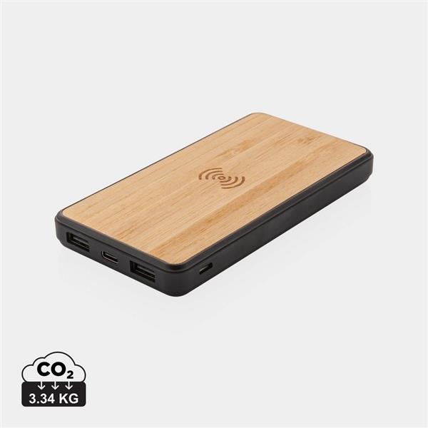 Bezprzewodowy power bank 8000 mAh, ładowarka bezprzewodowa 5W, RABS - P322.389