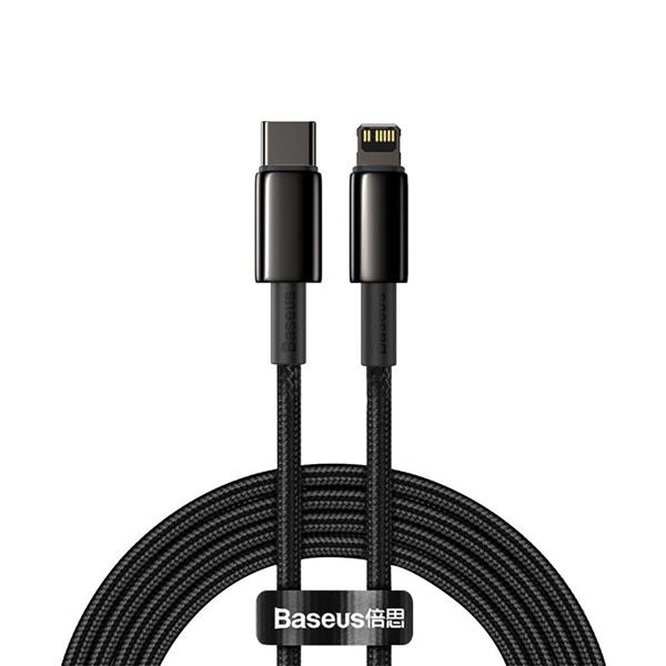 Kabel Baseus CATLWJ-A01 Lightning - USB-C PD 20W 480Mb/s 2m - czarny