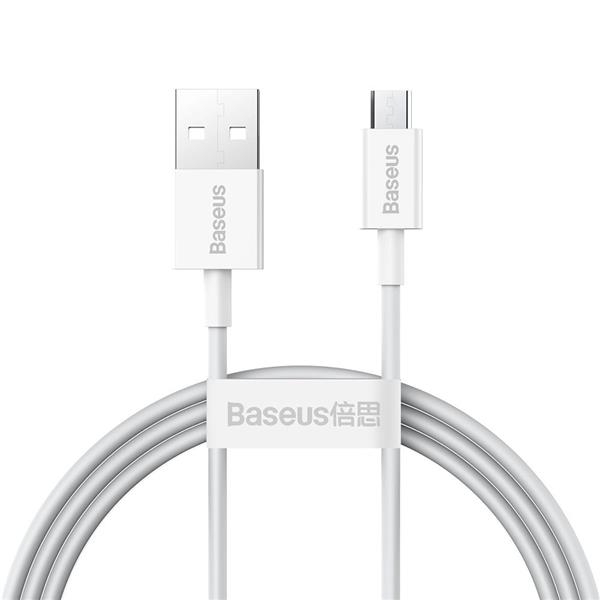 Kabel Baseus Superior USB-A / micro USB 2A 1m - biały