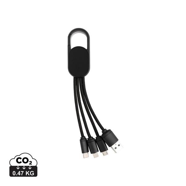 Kabel do ładowania 4 w 1 z karabińczykiem - P302.071